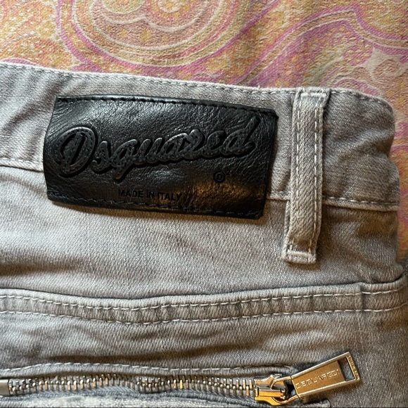 DSQUARED women’s grey distressed slim fit jeans size 42 IT - Picture 5 of 16